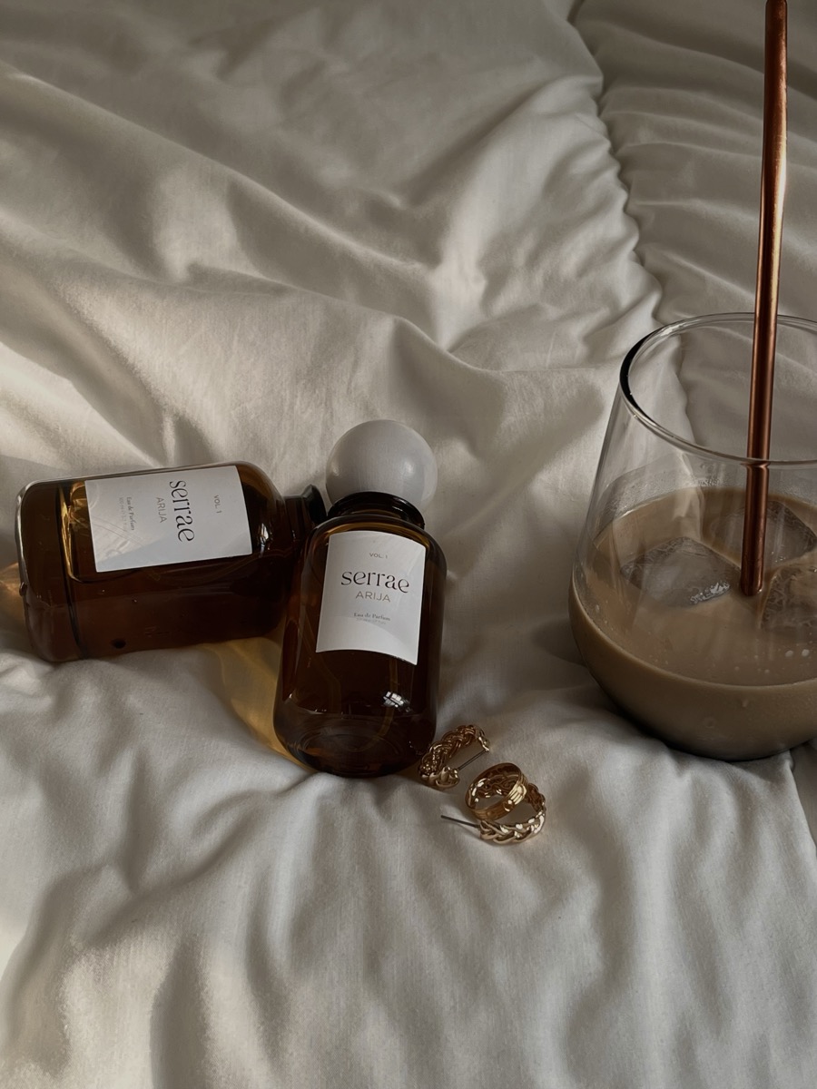 Serrae Arija perfume flat lay